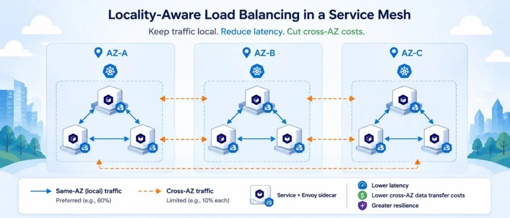 Rethinking Load Balancing: The Impacts of Cross-AZ Traffic in Kubernetes Service Meshes