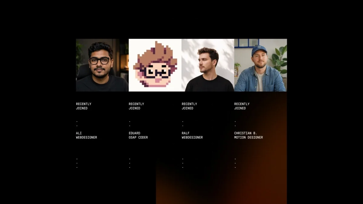 The default output showing comparatively sized collection portraits.